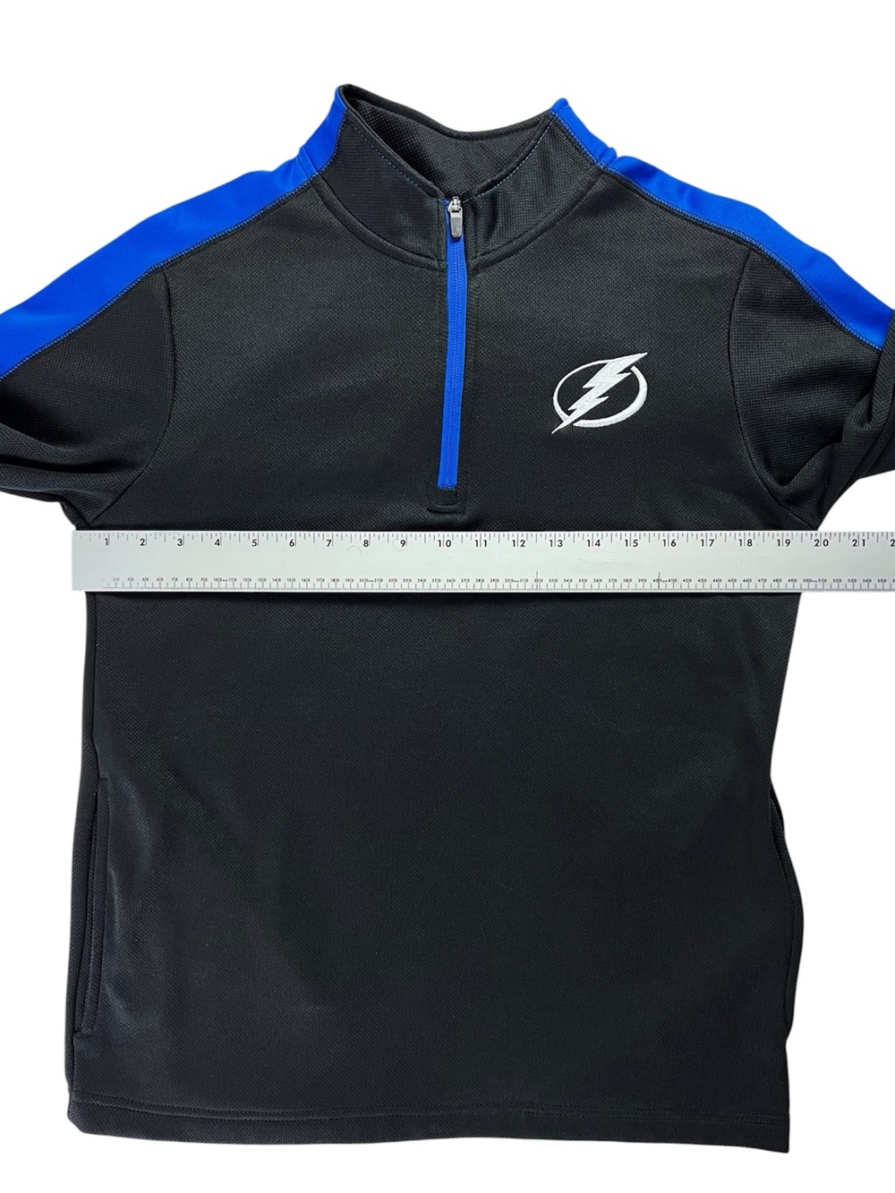 NHL Tampa Bay Lightning Women's Black Long Sleeve Quarter Zip Jacket Size Small - Picture 4 of 8